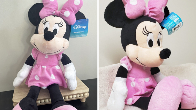 Two Images of Disney Minnie Mouse 19 Inch Plush Toys Two Images of Disney Minnie Mouse 19 Inch Plush Toys