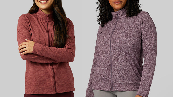 Two Women Wearing 32 Degrees Womens Track Jackets