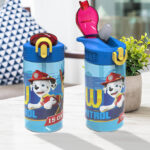 Two Zak Designs PAW Patrol Kids Water Bottles with Spout Cover and Built in Carrying Loop