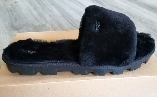 UGG Cozetta Curly Genuine Shearling Slide Slippers