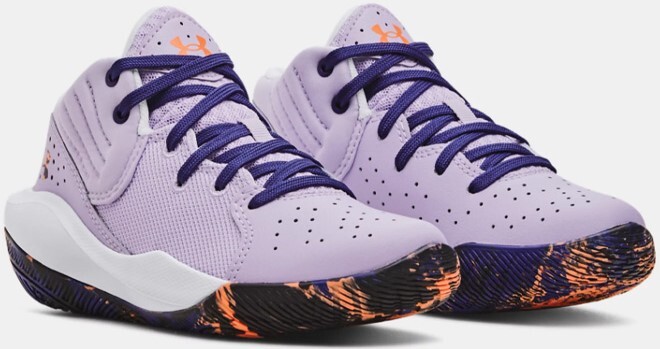 Under Armour Boys Basketball Shoes in Nebula Purple Color