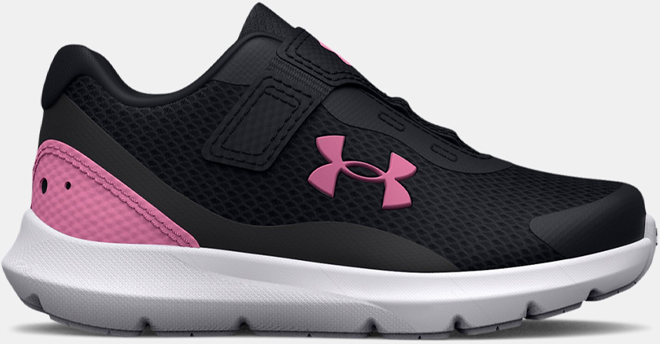 Under Armour Girls Infant UA Surge 3 AC Running Shoes on a Gray Background