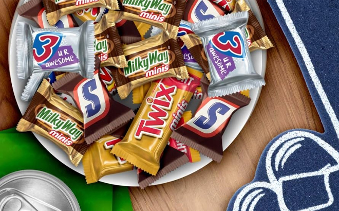 Variety Pack Super Bowl Milk Chocolate Candy Bars Assortment