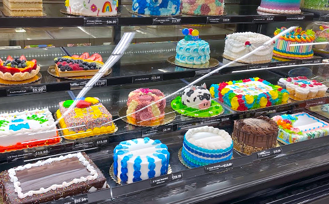 16 Different Birthday Cakes on Display at Vons