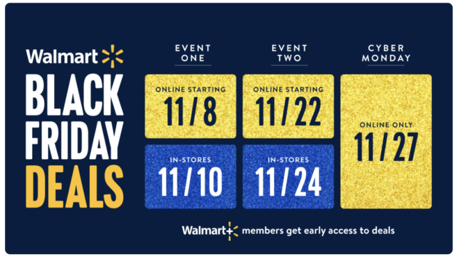 Walmart Black Friday deals dates 2023