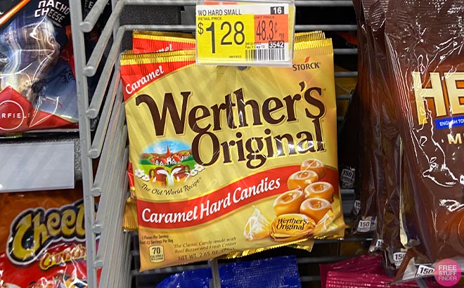 Werthers Original Soft Caramels Candy in shelf