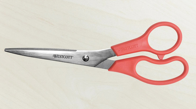 Westcott 8 Inch All Purpose Scissors in Red Color