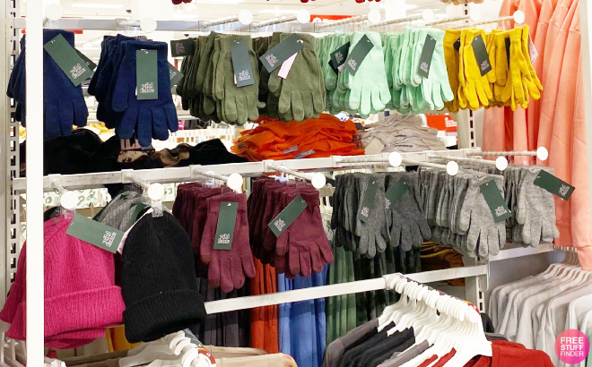 Wild Fable Tech Touch Knit Gloves and Ribbed Beanies Overview