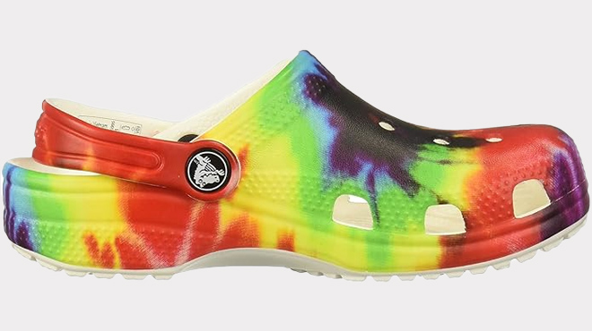 an Image of Crocs Kids Classic Tie Dye Clogs