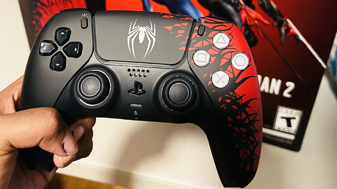 layStation Dual Sense Wireless Controller Marvels Spider Man 2 Limited Edition