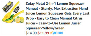 lemon squeezer checkout screen