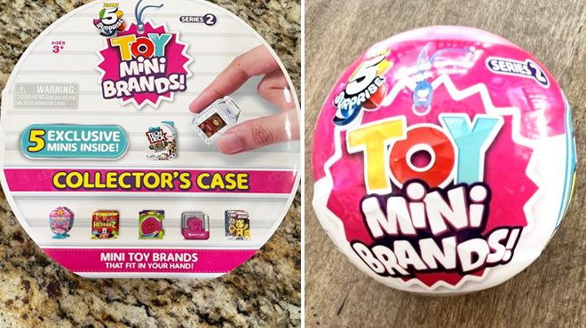 5 Surprise Toy Mini Brands Series 2 Collectors Case and Capsule
