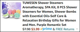 8 Piece Shower Steamers Checkout