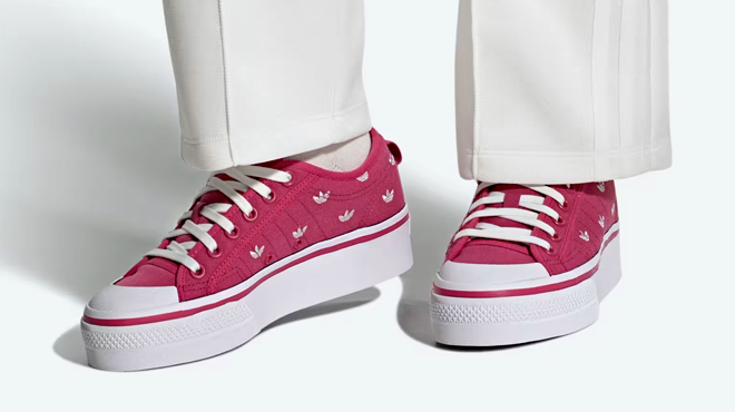 Adidas Nizza Platform Womens Shoes Wild Pink