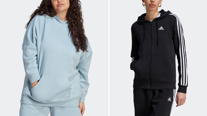 Adidas Womens All Szn Fleece Boyfriend Hoodie Plus Size