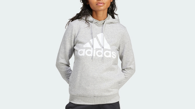 Adidas Womens Essentials Logo Fleece Hoodie
