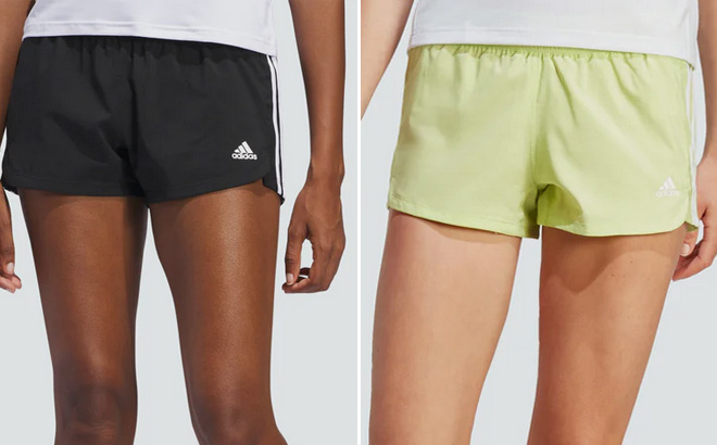 Adidas Womens Pacer 3 Stripes Woven Shorts