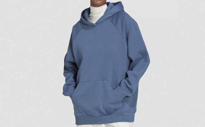 Adidas Womens Sportswear ALL SZN Fleece Boyfriend Hoodie