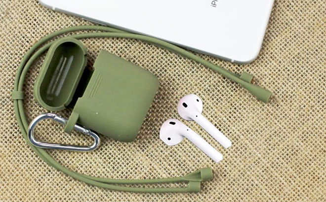 Airpods 1 2 Pro Case Cover Accessory Pack in Army Green Color