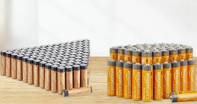 Amazon Basics 240 Piece Combo Alkaline Battery