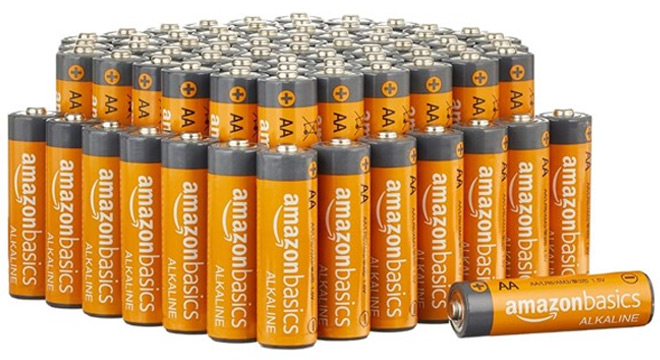 Amazon Basics 72 Pack AA Alkaline Batteries