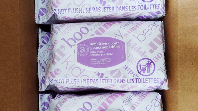 Amazon Elements Baby Wipes Sensitive in a Box