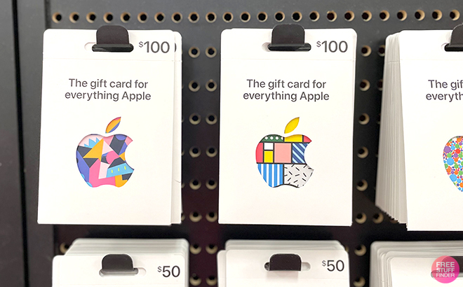 Apple Gift Cards on Product Display