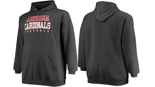 Arizona Cardinals Fanatics Branded Pullover Hoodie in Gray