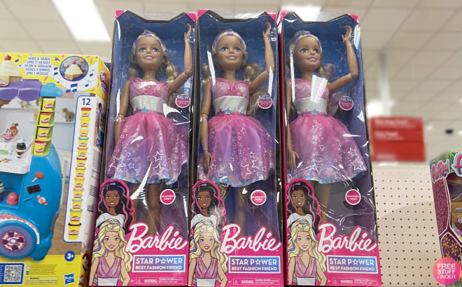 Barbie 28 Inch Best Fashion Friend Star Power Dolls