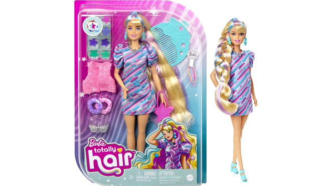 Barbie Totally Hair Fashion Doll with Star Theme