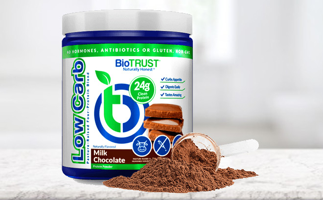 Chocolate Flavored BioTrust Low Carb Protein Tube