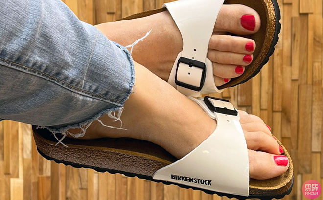 Birkenstock White Madrid Womens Sandals