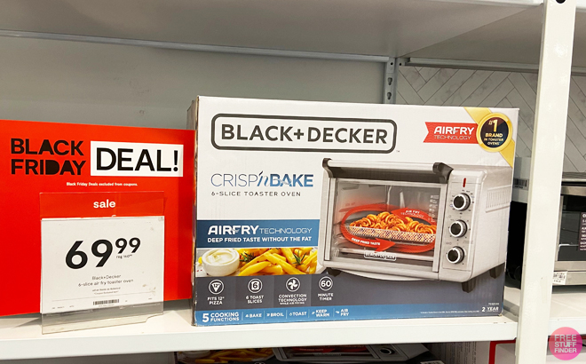 BlackDecker 6 Slice Crisp N Bake Air Fryer Toaster Oven