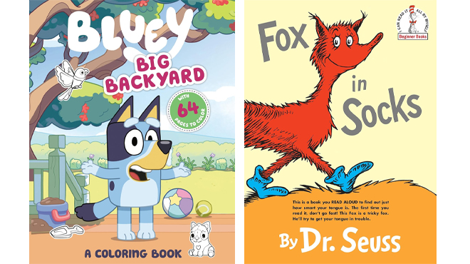 Bluey Big Backyard A Coloring Book and Dr Seuss Fox in Socks Beginner Books Bluey Big Backyard A Coloring Book and Dr Seuss Fox in Socks Beginner Books