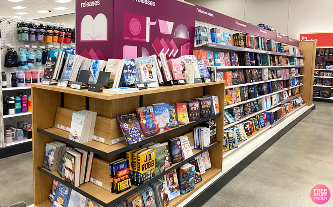 Books on a Shelf at Target