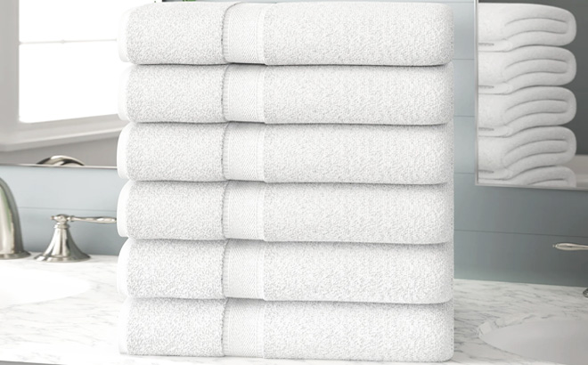 Cascata Turkish Cotton Bath Towels 6-Piece Set
