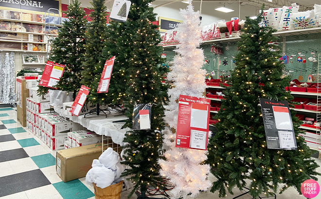 Christmas Trees at Michaels Store