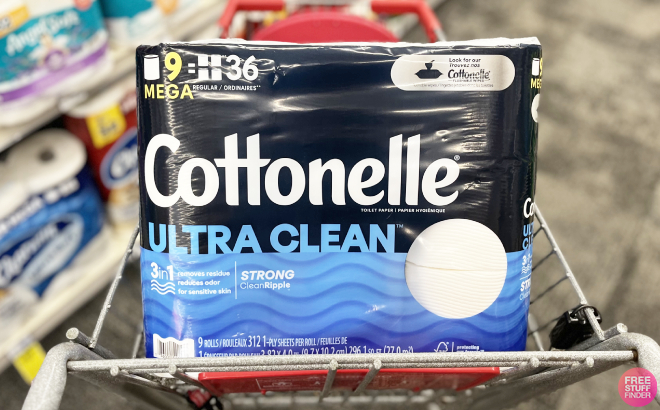 Cottonelle Ultra Clean Mega Roll Toilet Paper in Cart