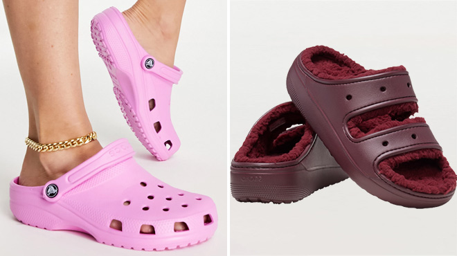 Crocs Classic Clogs and Classic Cozzzy Sandal