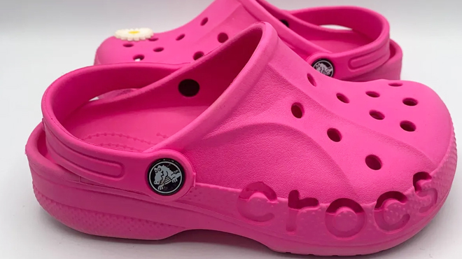 Crocs Kids Baya Clog in Electric Pink Color