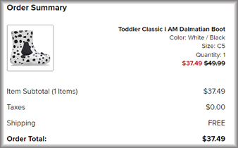 Crocs Toddler I Am Dalmatian Boots Checkout Screen Crocs Toddler I Am Dalmatian Boots Checkout Screen