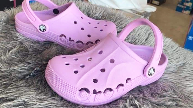 Crocs Unisex Baya Clog Sandal in Orchid Color