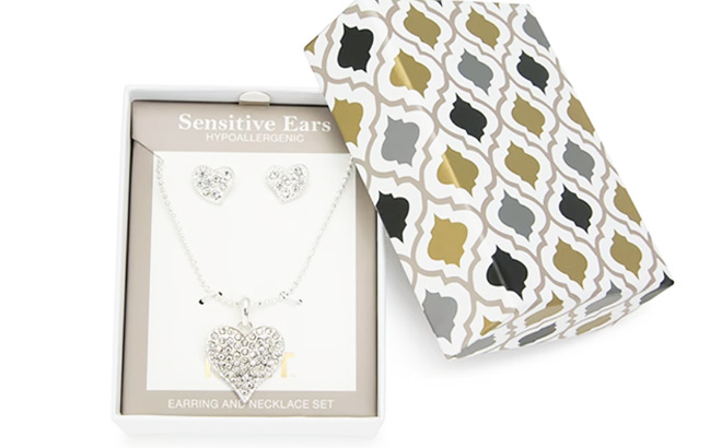 Crystal Heart Jewelry Set Crystal Heart Jewelry Set