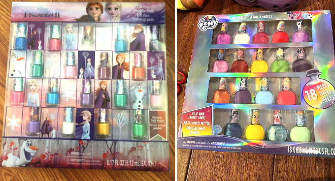 Disney Frozen Nail Polish 18 Piece Set and My Little Pony Nail Polish 18 Piece Set Disney Frozen Nail Polish 18 Piece Set and My Little Pony Nail Polish 18 Piece Set