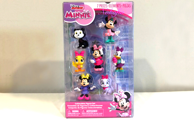 Disney Junior Minnie Mouse 7 Piece Collectible Figure Toy Set
