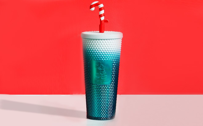 Mickey Mouse Holiday Starbucks Tumbler with Straw