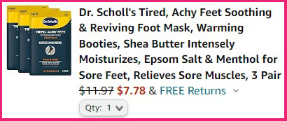 Dr Scholls Foot Mask Summary