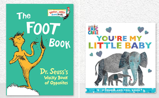 Dr Seusss The Foot Book Board Book and Eric Carle Youre My Little Baby Board Book
