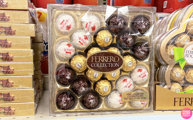Ferrero Rocher 24 Count Gift Box on Rack