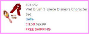 Final Price Breakdown for Disney Princess Wet Brush 3 Piece Set